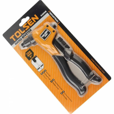 Заклепочник Tolsen, заклепки 2.4,3.2,4.0,4.8мм, 190мм Заклепочник Tolsen, заклепки 2.4,3.2,4.0,4.8мм, 190мм