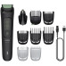 Тример Philips All-in-One Trimmer 3000 Series, для обличчя, голови, тіла, акум., насадок-9, сталь, чорний