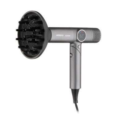 Фен ARDESTO Stein, 1600Вт, 2 швидкості, 4 темп.режима, сірий