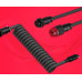 HyperX Кабель USB-A - USB-C спіральний, 1.37м Red/Black