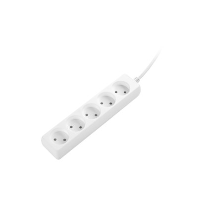 Удлинитель сетевой 2E 5хТип C, 2х1мм кв, 10A, 1.5м, белый 2E-U0510M1.5