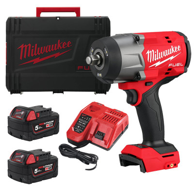 Гайковерт ударний акумуляторний Milwaukee M18 FHIW2F12-502X 18В АКБ 2х5А·год 0-2000об/хв 2034Нм 1/2
