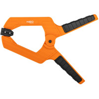 Струбцина Neo Tools, затискач пружинний, пластик, 100мм