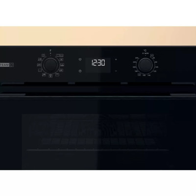 Духова шафа Whirlpool електрична, 71л, A+, дисплей, конвекція, телескопічні напрямні, пара, чорний