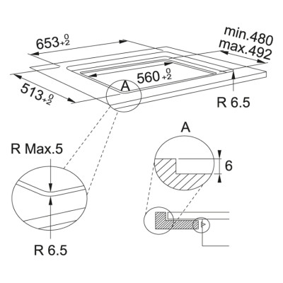 Варильна поверхня Franke Maris FMA 654 I F BK індукційна, поєднання конфорок,  Slider, Power Limitation, чорна