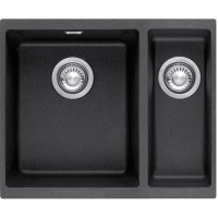 Мийка кухонна Franke Sirius, тектонайт, прямокутник, без крила, 560х435х200мм, чаша - 1,5, під стільницю, SID 160, чорний