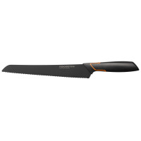 Кухонний ніж для хліба Fiskars Edge, 23.4см, нержавіюча сталь, пластик, чорний