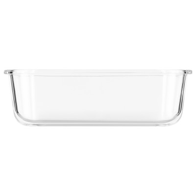 Контейнер для зберігання харчових продуктів ARDESTO Gemini 1.5л, боросилікатне скло, пластик, прямокутний, прозорий