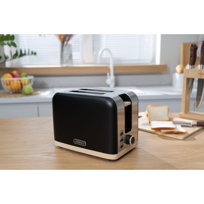 Тостер Ardesto T-F420BWD, 800 Вт, металлический, 2 слота, черный Тостер Ardesto T-F420BWD, 800 Вт, металлический, 2 слота, черный