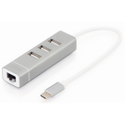 Digitus USB Type-C, 3xUSB+Fast Ethernet Digitus USB Type-C, 3xUSB+Fast Ethernet