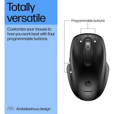 Миша HP 510 Ultra-Fast Rechargeable, USB-A/WL, чорний