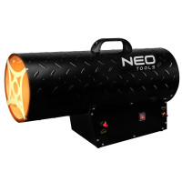 Теплова гармата газова Neo Tools, 50кВт, 500м2, 1000м3/год, чорний, 7.5кг Теплова гармата газова Neo Tools, 50кВт, 500м2, 1000м3/год, чорний, 7.5кг