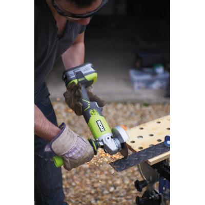 Шлифмашина угловая аккумуляторная Ryobi Ryobi R18AG-0 115мм ONE+ 18В 7500об/мин 2.64кг без АКБ и ЗУ (5133001903)