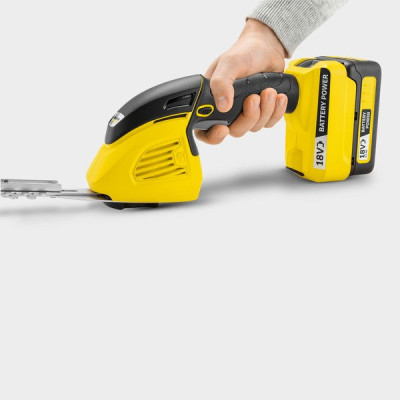 Ножиці для трави акумуляторні Karhcer GSH 18-20 Battery 18В + насадка кущоріз 20см крок 10мм 1.15кг (без АКБ і ЗП) (1.444-200.0)