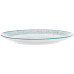 Тарелка обеденная ARDESTO Siena, 27см, фарфоровая, бело-голубой