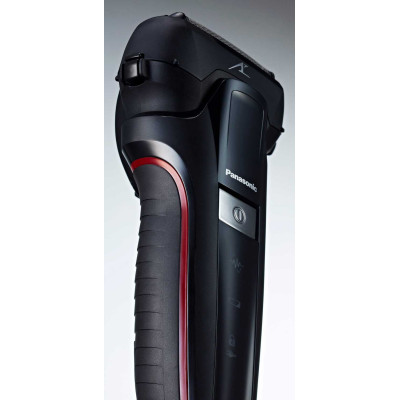 Бритва електр. Panasonic сіткова, 13000 об/хв,  бритв.головок-3, Li-Ion, сух.+волог., тример, 2 насад.,док-станц. , чорний