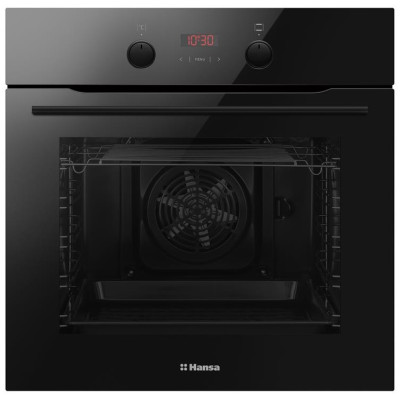Духовка электр. Hansa, 60см, 65л, A,  гриль, емаль легкого очищення, диспл., чорний Духовка электр. Hansa, 60см, 65л, A,  гриль, емаль легкого очищення, диспл., чорний