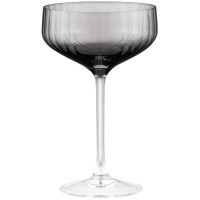 Набір келихів для шампанського ARDESTO Black Mars Alcor 330мл, 2шт, скло, сірий