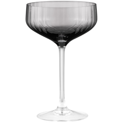 Набір келихів для шампанського ARDESTO Black Mars Alcor 330мл, 2шт, скло, сірий Набір келихів для шампанського ARDESTO Black Mars Alcor 330мл, 2шт, скло, сірий