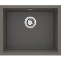 Мийка кухонна Deante Corda, граніт, квадрат, без крила, 550х460х204мм, чаша - 1, вбудована, антрацит