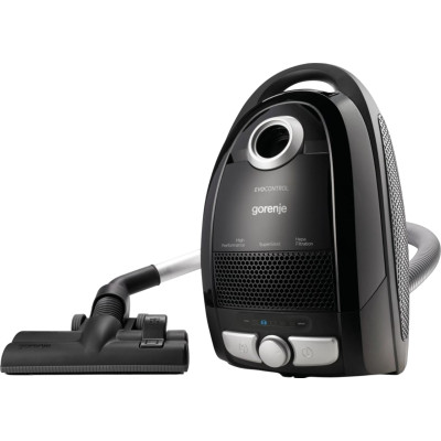 Пилосос Gorenje мішковий, 800Вт, конт пил -3л, HEPA, телескоп трубка, чорний Пилосос Gorenje мішковий, 800Вт, конт пил -3л, HEPA, телескоп трубка, чорний