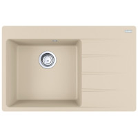 Мийка кухонна Franke Centro, фраграніт, прямокутник, з крилом справа, 780х500х200мм, чаша - 1, врізна, CNG 611-78 TL, бежевий