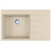 Мийка кухонна Franke Centro, фраграніт, прямокутник, з крилом справа, 780х500х200мм, чаша - 1, врізна, CNG 611-78 TL, бежевий