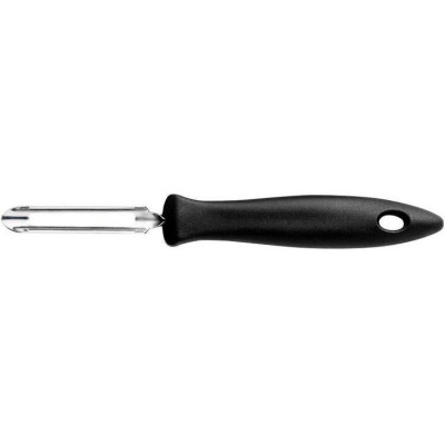 Fiskars Овочечистка вертикальна Essential, з рухомим лезом, 18.4см, нержавіюча сталь, пластик, чорний