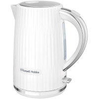 Электрочайник Russell Hobbs Eden, 1.7л, нержавеющая сталь, пластик, белый