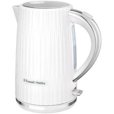 Электрочайник Russell Hobbs Eden, 1.7л, нержавеющая сталь, пластик, белый Электрочайник Russell Hobbs Eden, 1.7л, нержавеющая сталь, пластик, белый