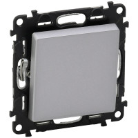 Вимикач Legrand Valena LIFE, 10АХ, 250V, автоматичні клеми, алюміній