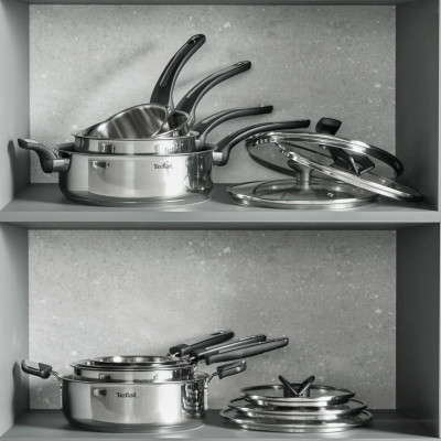 Сотейник Tefal Excellence+, з кришкою, 26см, нержавіюча сталь, скло, бакеліт, чорний Сотейник Tefal Excellence+, з кришкою, 26см, нержавіюча сталь, скло, бакеліт, чорний