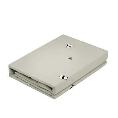 КПБ 2,0сп ARDESTO Gloria, підковдра 200х220см, простирадло 230х240см, наволочки (2) 50х70см, 100% бавовна, сатин, панди, зелений