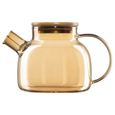 Заварник Ardesto Golden Moon, 1000мл, боросиликатное стекло, бамбук, золотой AR3010GBG Заварник Ardesto Golden Moon, 1000мл, боросиликатное стекло, бамбук, золотой AR3010GBG