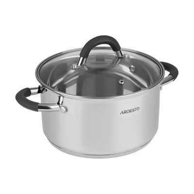 Набір посуду ARDESTO Gemini Salerno, 6 предметів, нержавіюча сталь, силікон Набір посуду ARDESTO Gemini Salerno, 6 предметів, нержавіюча сталь, силікон