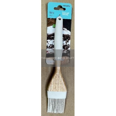 Кисть ARDESTO Tasty Baking, 22.3см, силикон, дерево, серый светлый Кисть ARDESTO Tasty Baking, 22.3см, силикон, дерево, серый светлый