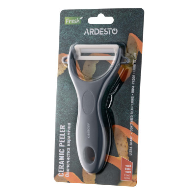 Овочечистка керамічна ARDESTO Fresh, кераміка, пластик, сірий