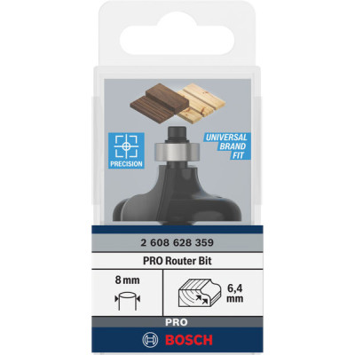 Фреза профільна G Bosch Professional Std S8 R6.35 D38 L15.7 Фреза профільна G Bosch Professional Std S8 R6.35 D38 L15.7