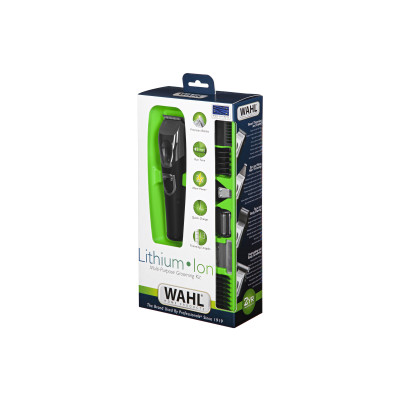Набір для стрижки WAHL Multi Purpose Grooming Kit, для бороди і голови, мережа+акум., роторний мотор, насадок-12, сталь, чорний
