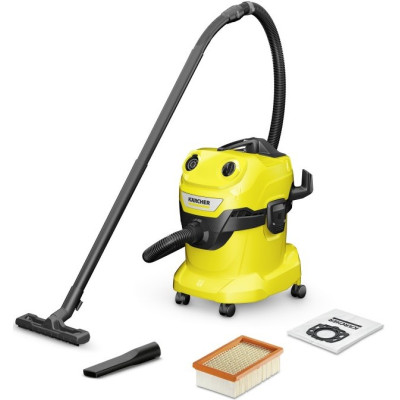 Karcher Пилосос професійний WD 4 V-20/5/22, 1000Вт контейнер 20л, 6.8кг Karcher Пилосос професійний WD 4 V-20/5/22, 1000Вт контейнер 20л, 6.8кг