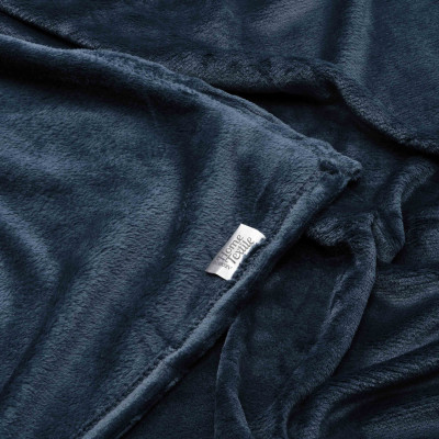 Плед ARDESTO Flannel 200х220см, 100% поліестер, синій темний