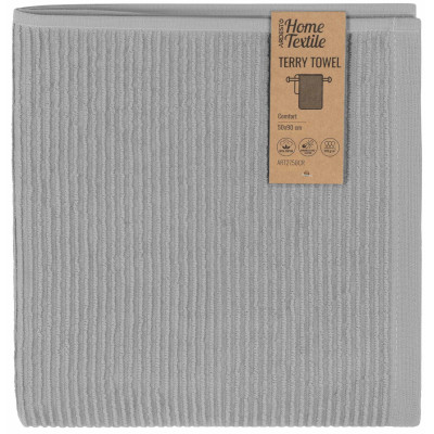 Рушник махровий ARDESTO Comfort 50х90см, 100% бавовна, сірий