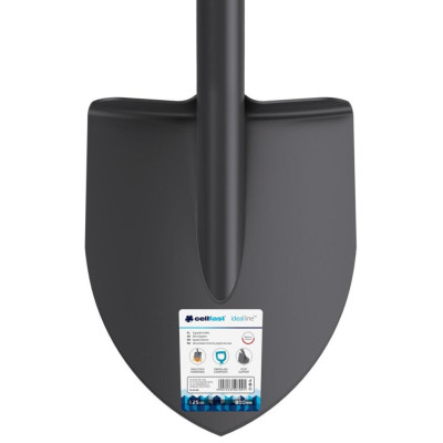 Лопата штиковая укороченная Cellfast IDEAL LINE, 80см, 1.25кг (40-205)