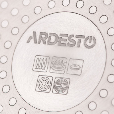 Сковорода глибока з кришкою ARDESTO Black Mars, 28см, алюміній, чорний Сковорода глибока з кришкою ARDESTO Black Mars, 28см, алюміній, чорний