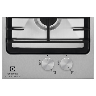 Варильна поверхня Electrolux газова, 30см, чавун, Доміно, нерж EGG3322NVX