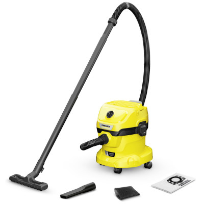Karcher Пилосос WD 2-18 господарьский, акумуляторний, 12л, 18В, без АКБ и ЗП Karcher Пилосос WD 2-18 господарьский, акумуляторний, 12л, 18В, без АКБ и ЗП