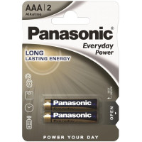 Батарейка Panasonic EVERYDAY POWER лужна AAА блістер, 2 шт.