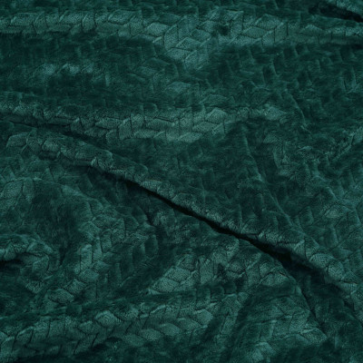 Плед ARDESTO Jacquard Braid 200х220см, 100% поліестер, смарагдовий