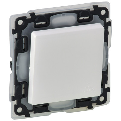 Перемикач Legrand Valena LIFE, 10АХ, 250V, автоматичні клеми, IP44, білий