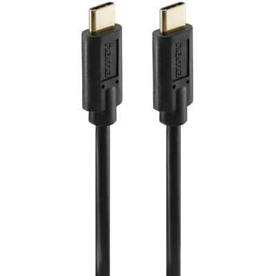 HAMA Кабель заряджання/синхронізації USB-С > USB-C, 1,5м ,чорний